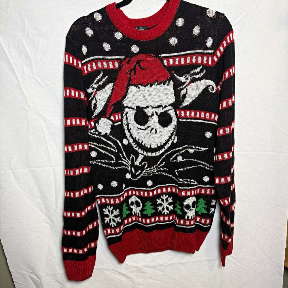 Disney. Nightmare Before Christmas Ugly Sweater Mens S Santa Jack Skellington